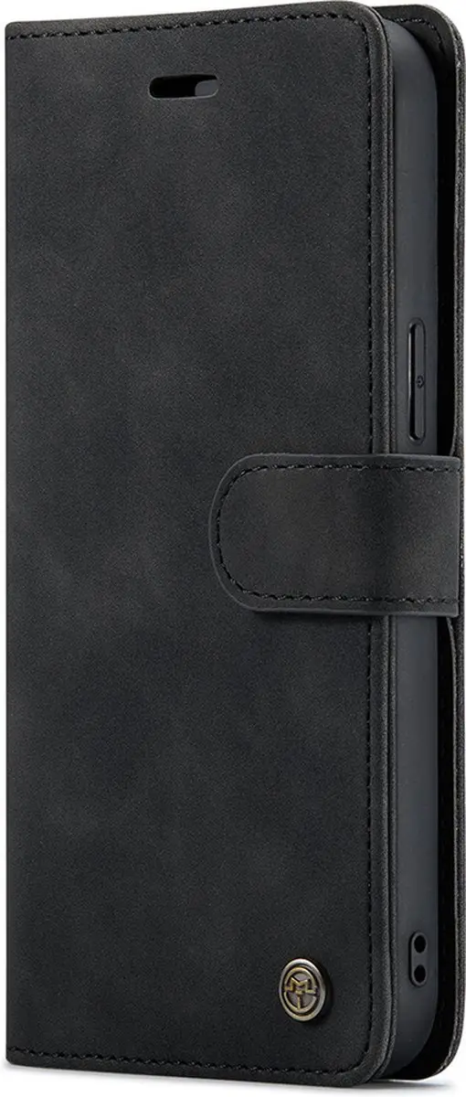 Caseme Bookcase Hoesje iPhone 15 Pro - 4 Pasjes - Zwart