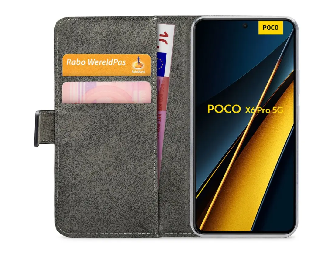 Mobilize Classic Gelly Wallet Bookcase POCO X6 Pro - Zwart