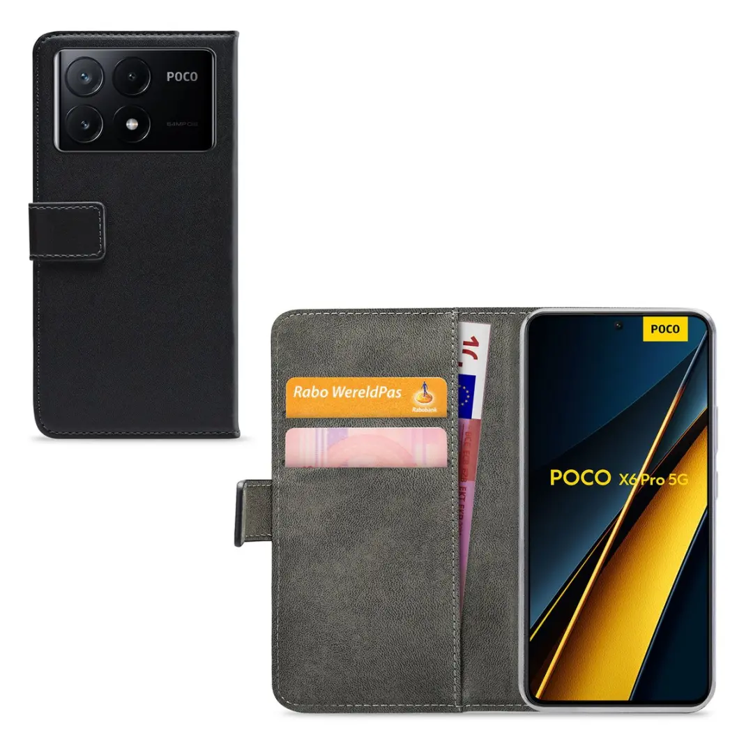 Mobilize Classic Gelly Wallet Bookcase POCO X6 Pro - Zwart