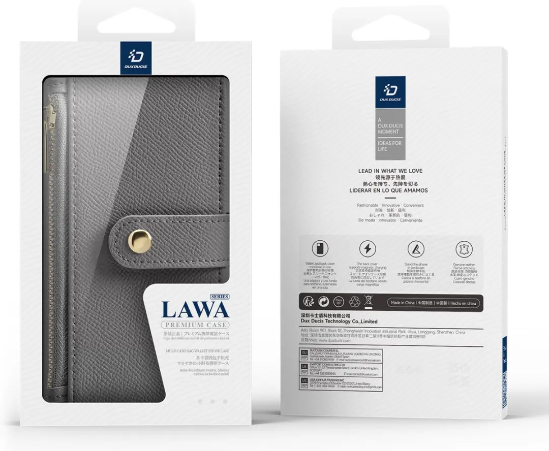 Dux Ducis Lawa Series iPhone 16 Plus Hoesje - Grijs