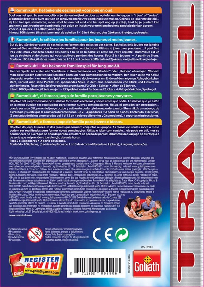 Rummikub The Original Travel - Reisspel - Gezelschapsspel