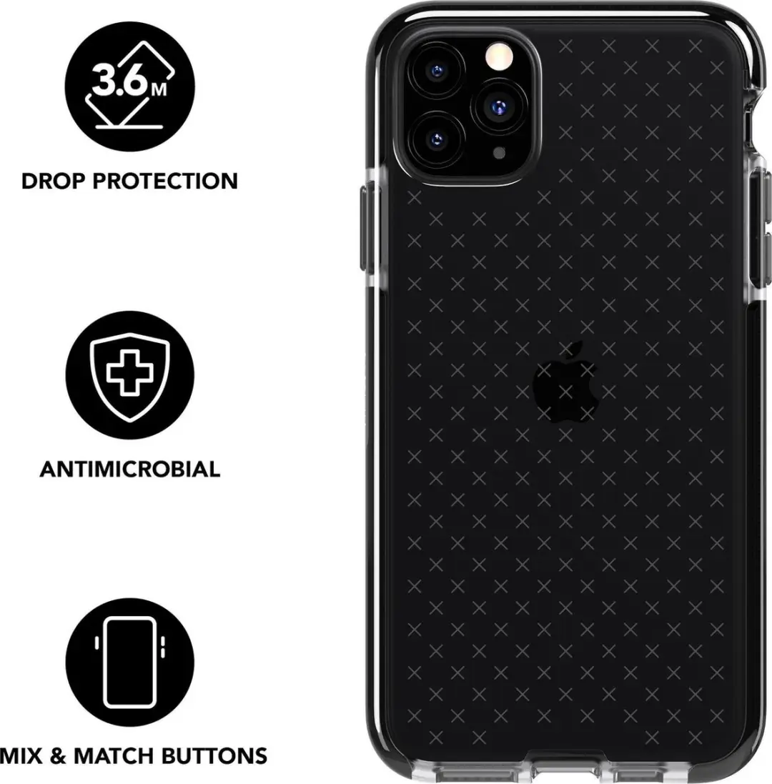 Tech21 Evo Check iPhone 11 Pro Max Hoesje - T21-7281 - Zwart - afbeelding 6 van 6