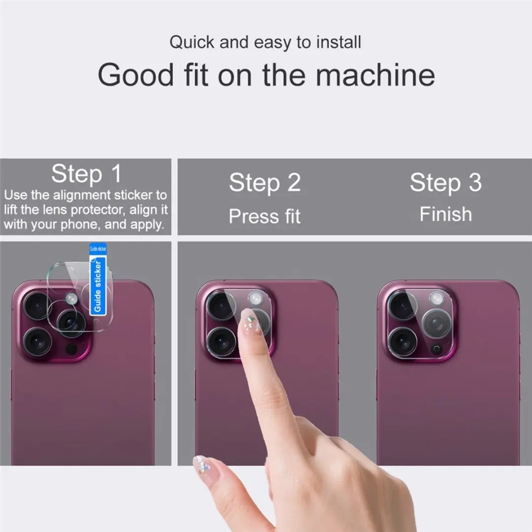 Imak 9H Camera Lens Protector - Motorola Moto G67/G77/G87 - Transparant
