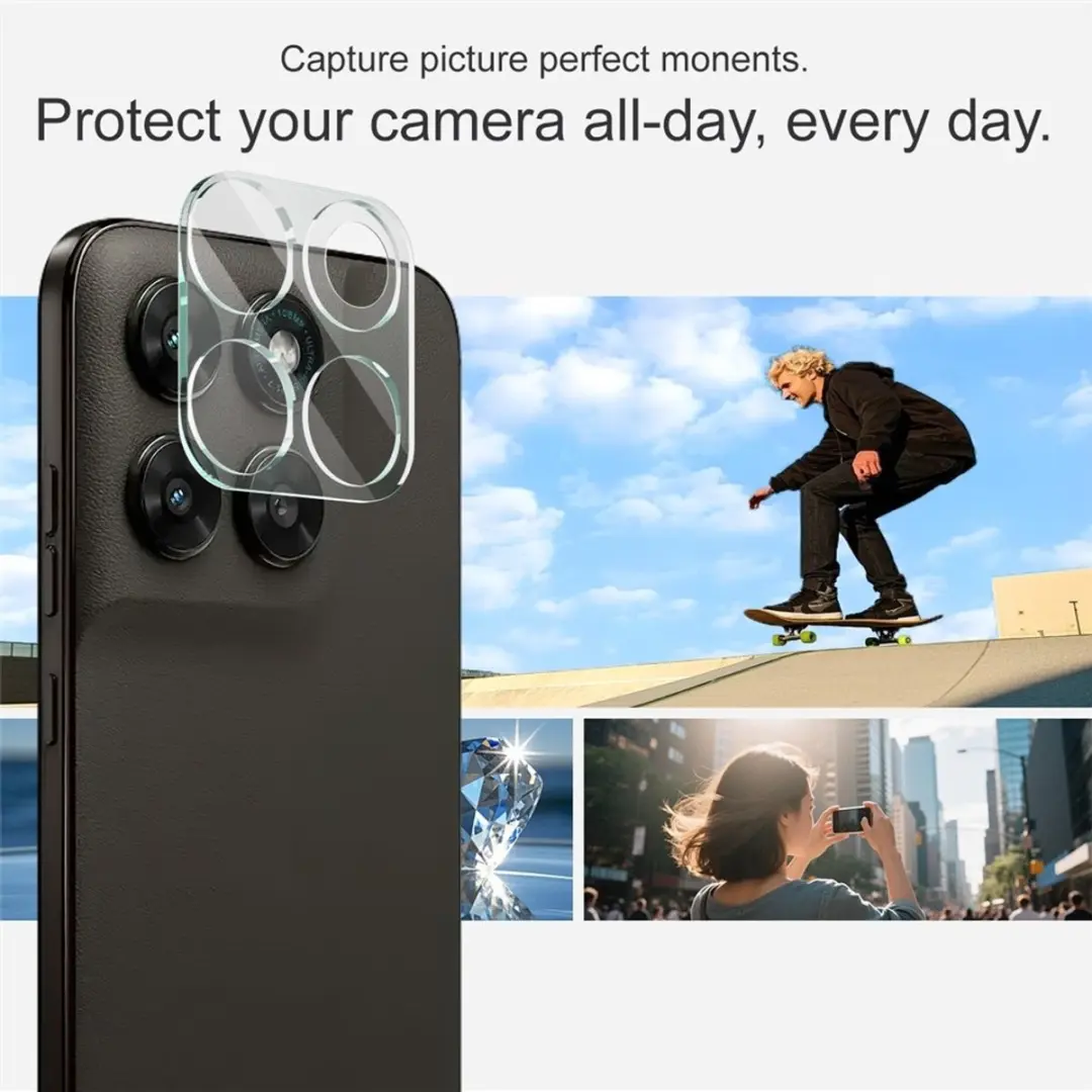 Imak 9H Camera Lens Protector - Motorola Moto G67/G77/G87 - Transparant