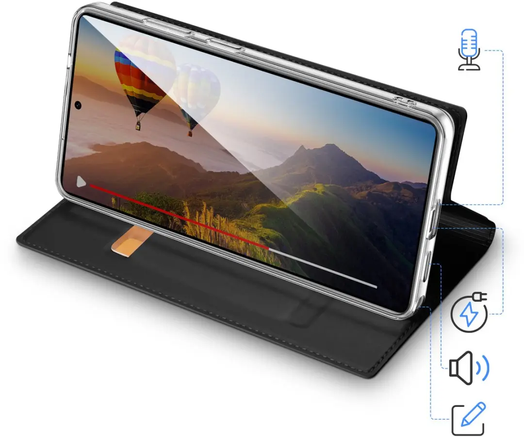 Dux Ducis Skin Pro Fliphoesje S26 Ultra - Zwart