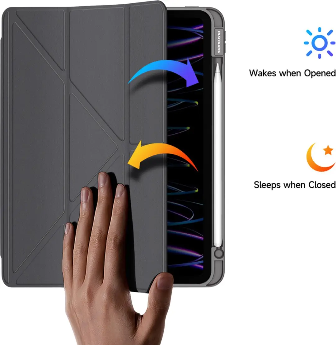 Dux Ducis iPad Pro 11 Hoes - Magneet Sluiting Grijs