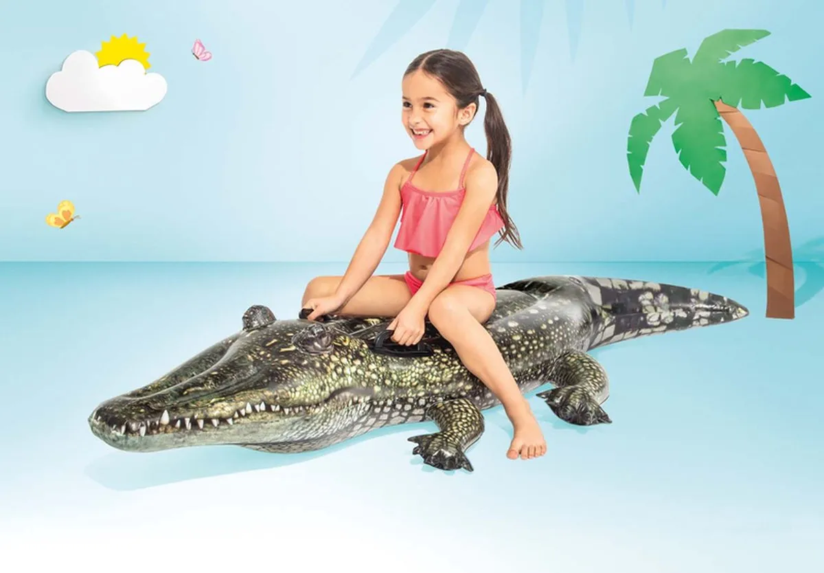 Intex Luchtbed Krokodil 170x86cm - Groen - afbeelding 6 van 6