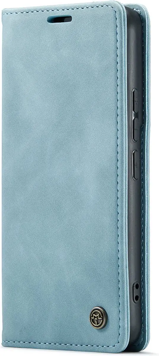 Caseme Samsung Galaxy A25 Hoesje - Effen Aquablauw