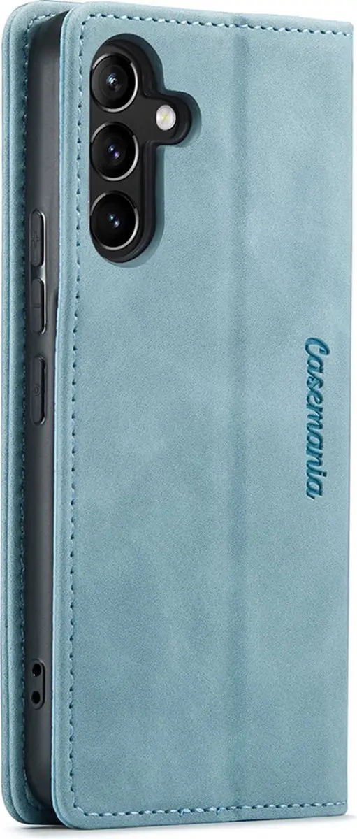 Caseme Samsung Galaxy A25 Hoesje - Effen Aquablauw