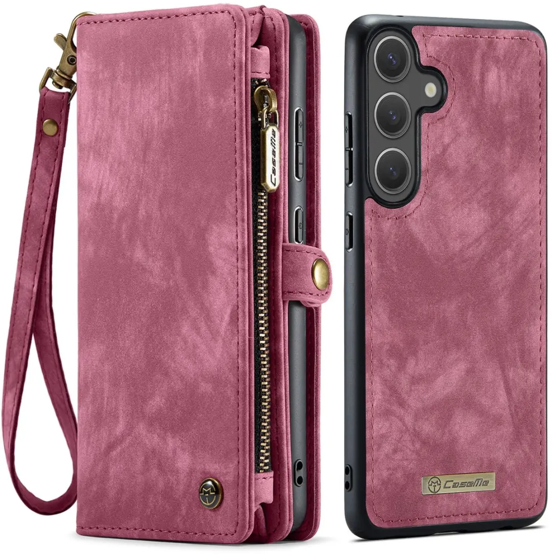 Caseme 008 Hoesje Samsung Galaxy S26 - 2-in-1 Book Case & Portemonnee - 8 Pasjes - Pink
