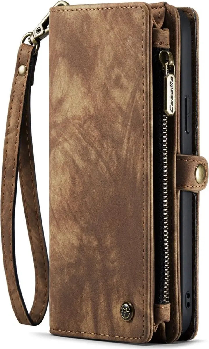 Caseme 008 iPhone 13 Hoesje - Book Case & Portemonnee Bruin