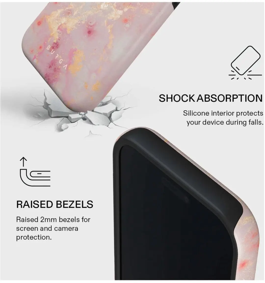 Burga Tough MagSafe Hoesje iPhone 17 Pro Max - Gouden Coral