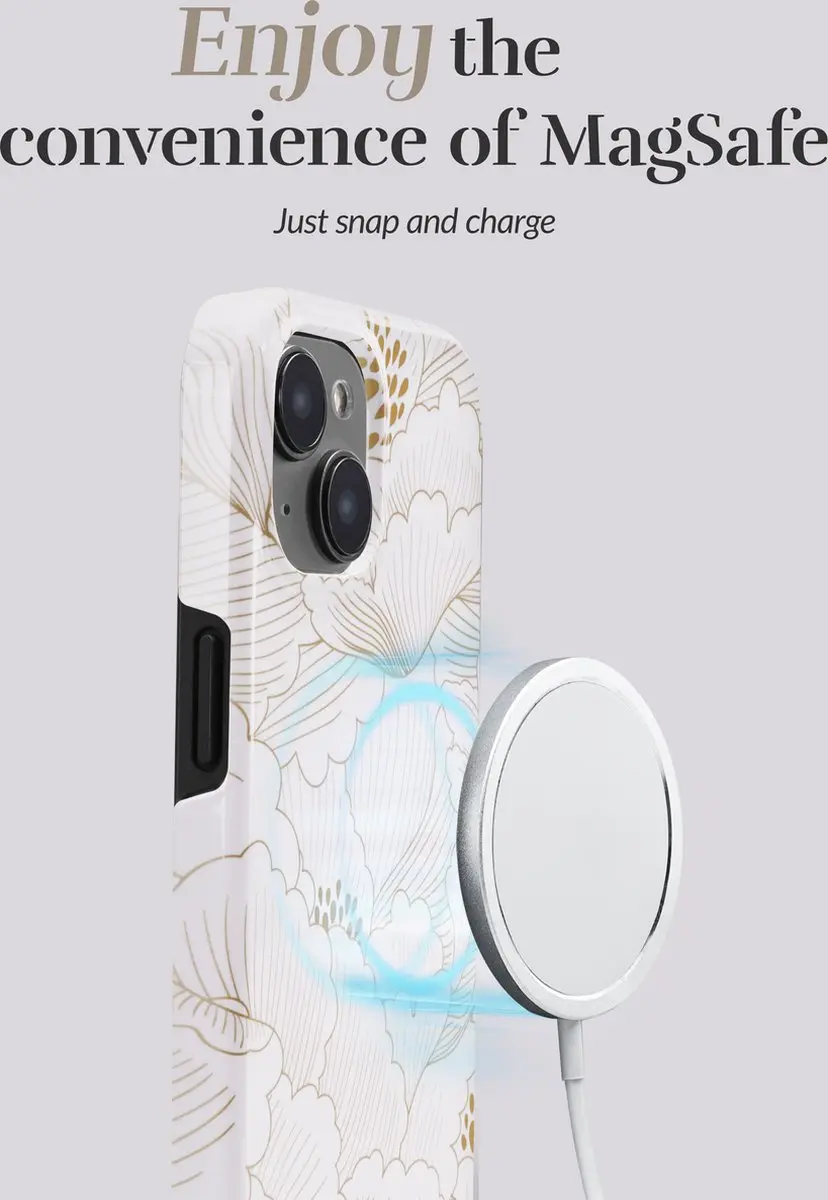 Mobilize MIO MagSafe iPhone 15 Plus Hoesje Wit - MIOWRIPH15PLUS