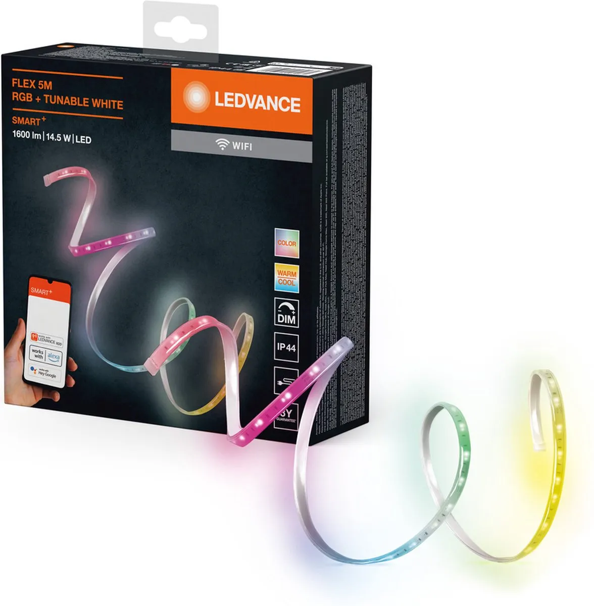 LEDVANCE SMART+ WiFi Flex Outd 5M LED Strip - 14W 850lm Wit