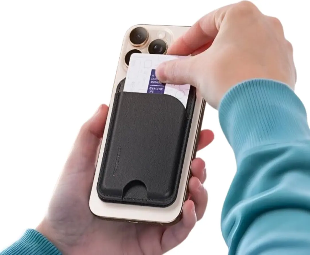 Dux Ducis Neva Series Magnetische Pasjeshouder iPhone - 5 Stuks - Zwart