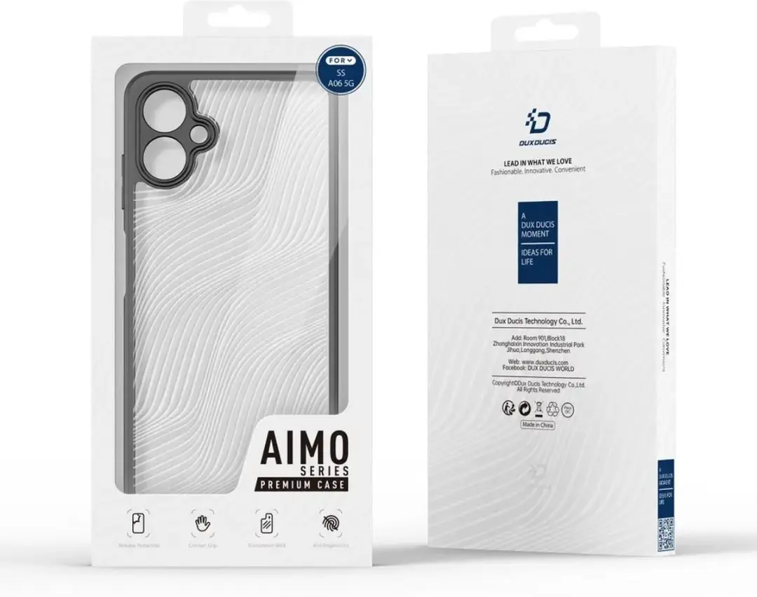 Dux Ducis Aimo Back Cover Case - Samsung Galaxy A06 - Zwart - afbeelding 6 van 6