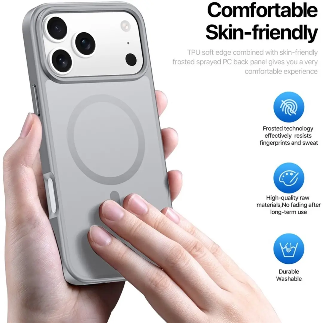 Dux Ducis Yind iPhone 17 Pro Hoesje - Grijs - MagSafe