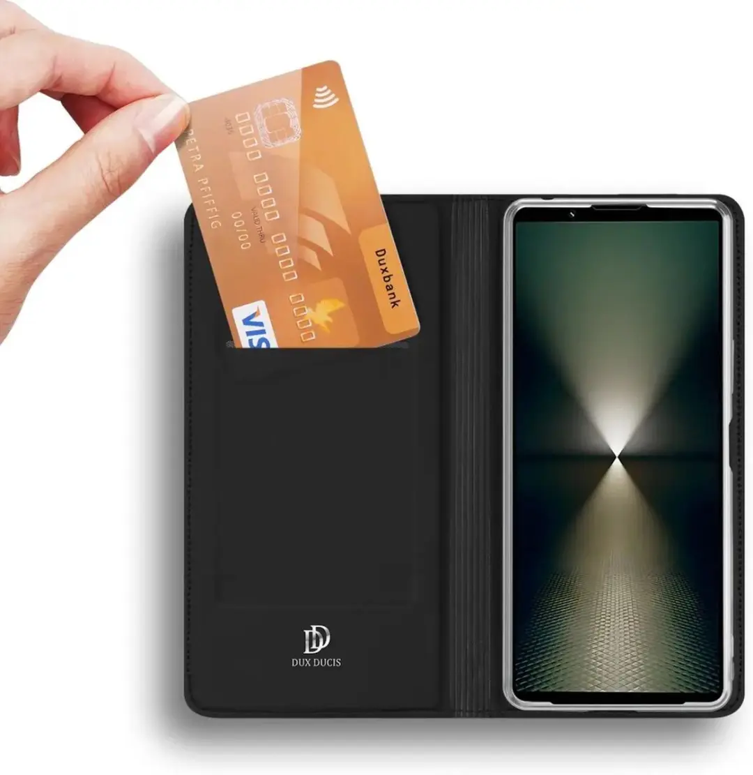 Dux Ducis Skin Pro Hoesje Sony Xperia 1 VII - Zwart - afbeelding 6 van 6