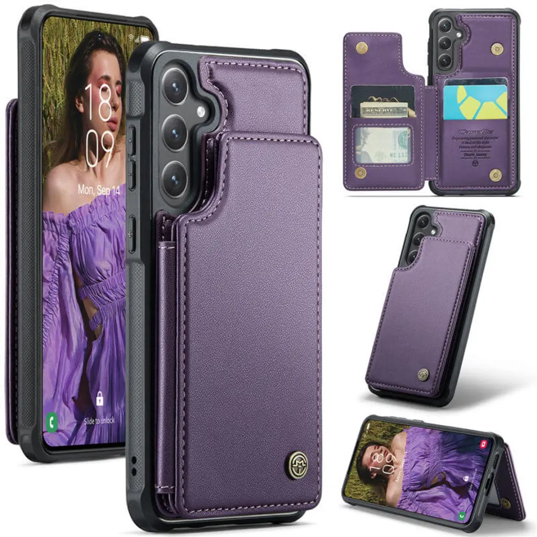 Caseme Luxe Portemonnee Backcover Galaxy S24/S25