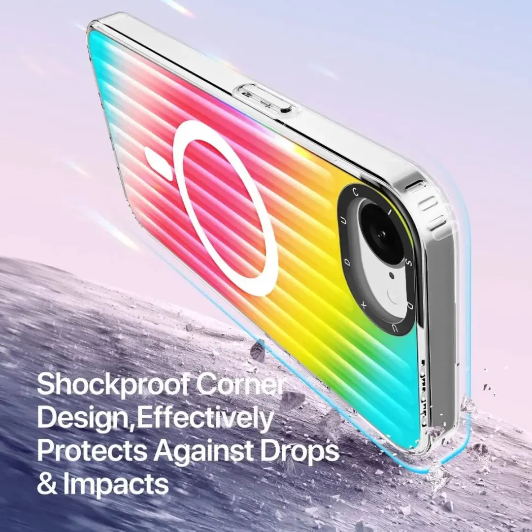Dux Ducis Zest Serie Regenboog Telefoonhoesje - iPhone 16E MagSafe