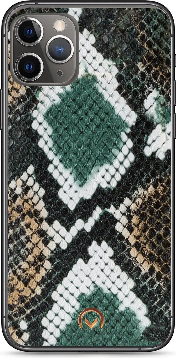 Mobilize iPhone 11 Pro Max Hoesje Velvet Clutch - Groen - 4 Pasjes - afbeelding 6 van 6