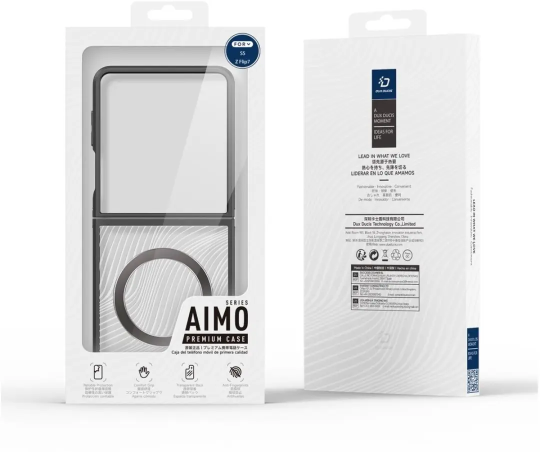Dux Ducis Aimo Hoesje Samsung Galaxy Z Flip 7 - Matte Zwart