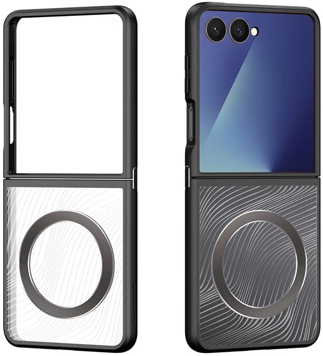 Dux Ducis Aimo Hoesje Samsung Galaxy Z Flip 7 - Matte Zwart - afbeelding 6 van 6