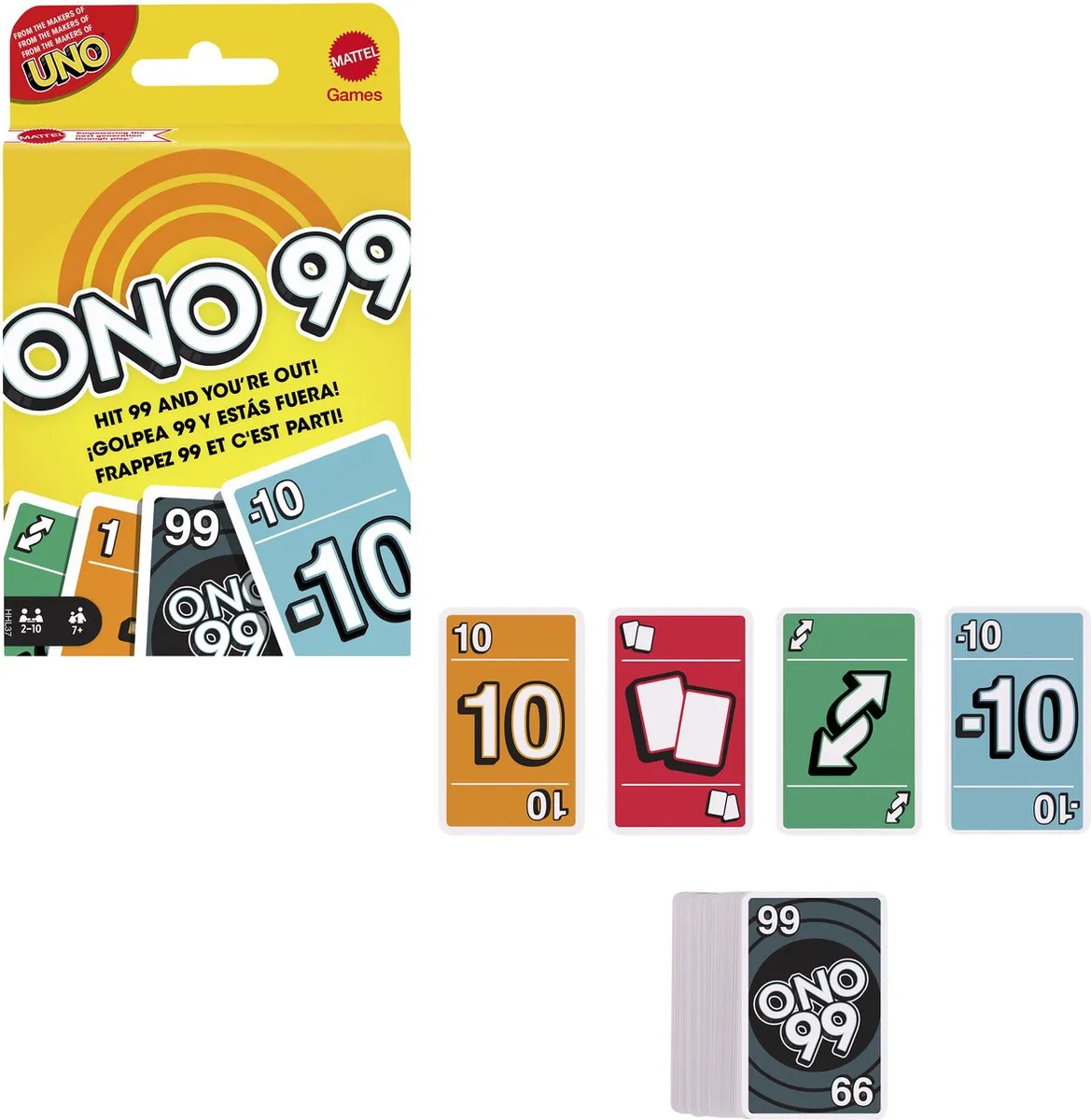 Mattel Games O'NO 99 Kaartspel - 4-5 Spelers