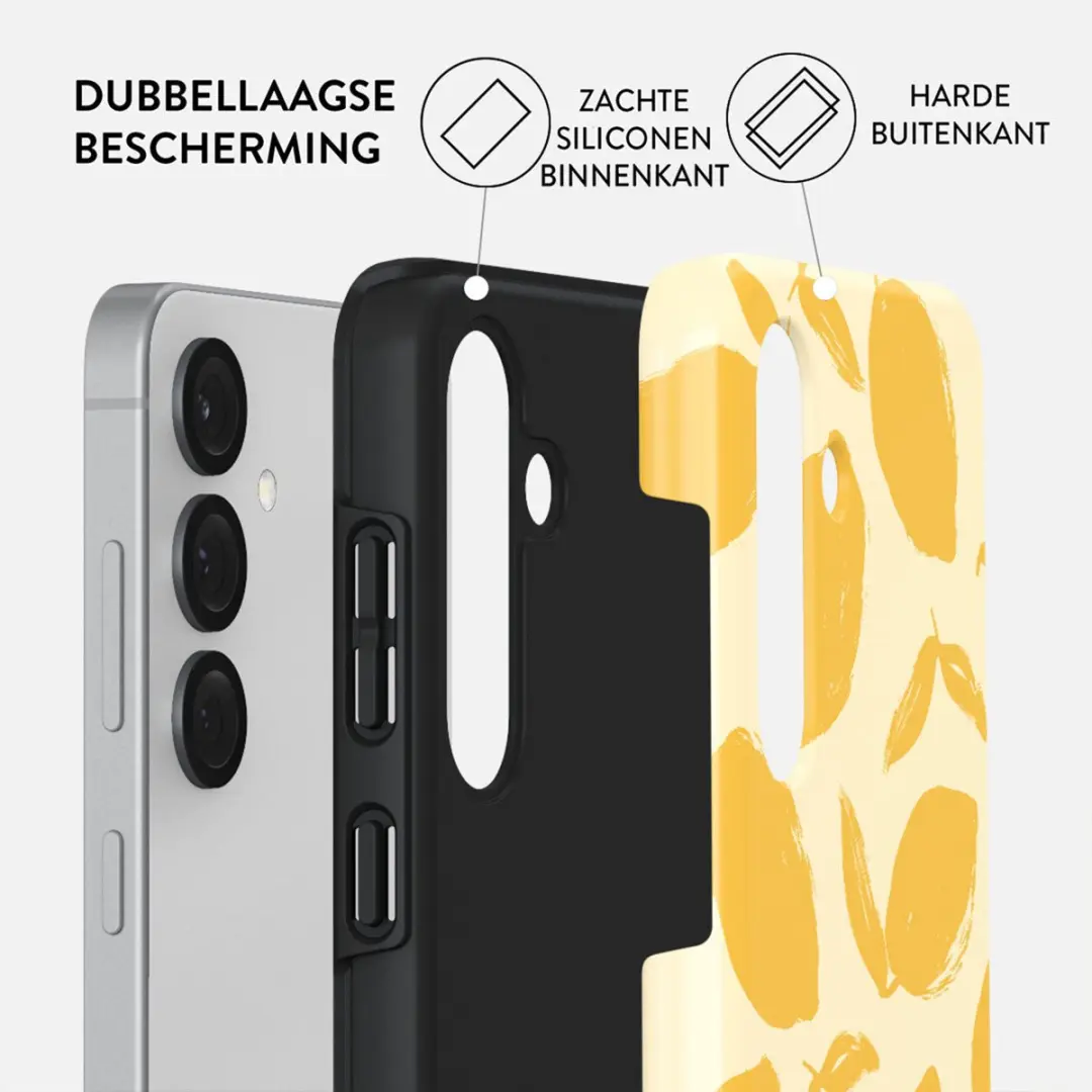 Burga Tough Case Samsung Galaxy S25 - Lemon Tart