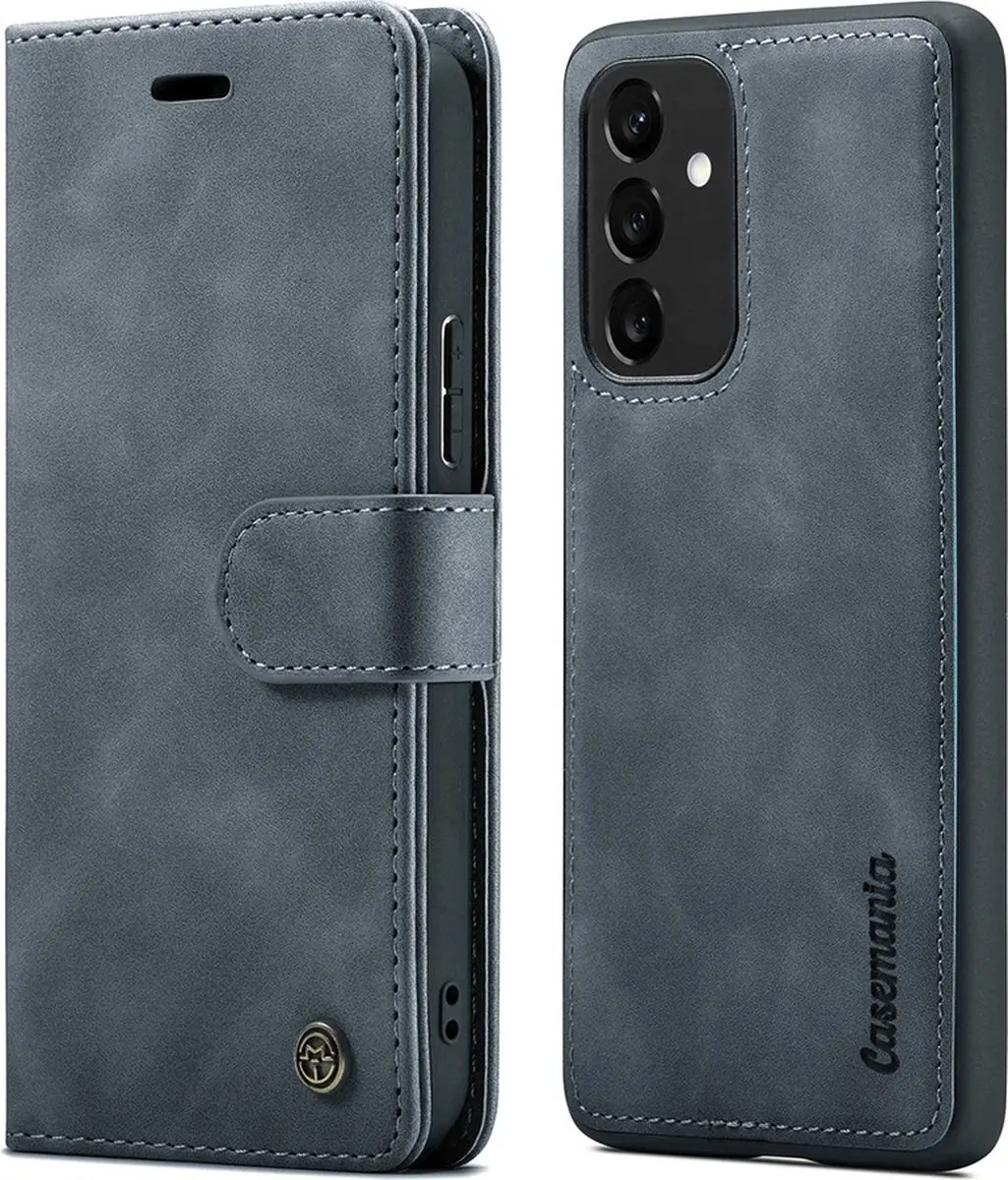Caseme Bookcase Hoesje Samsung Galaxy A54 - 4 Pasjes - Grijs