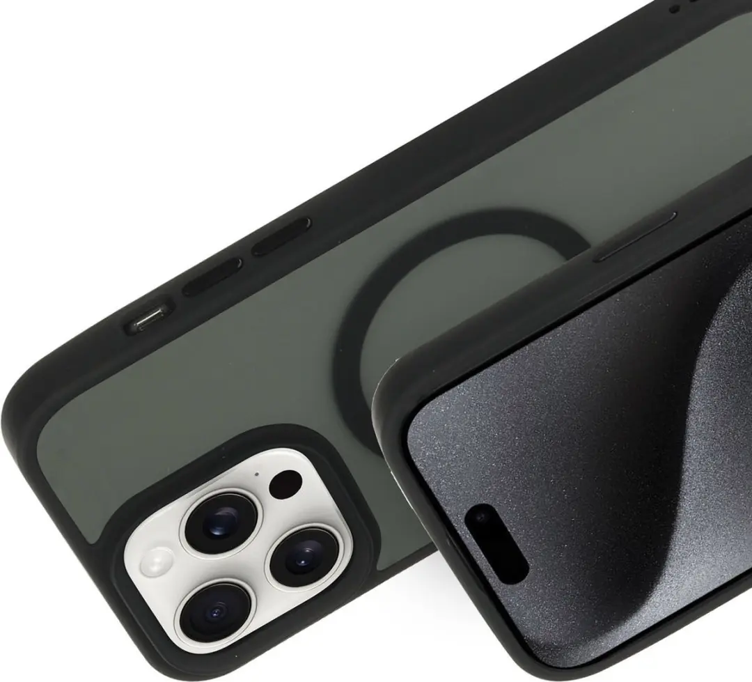 Mobiparts MP-124403 Hoesje iPhone 15 Pro Max - Hardcover MagSafe - Zwart