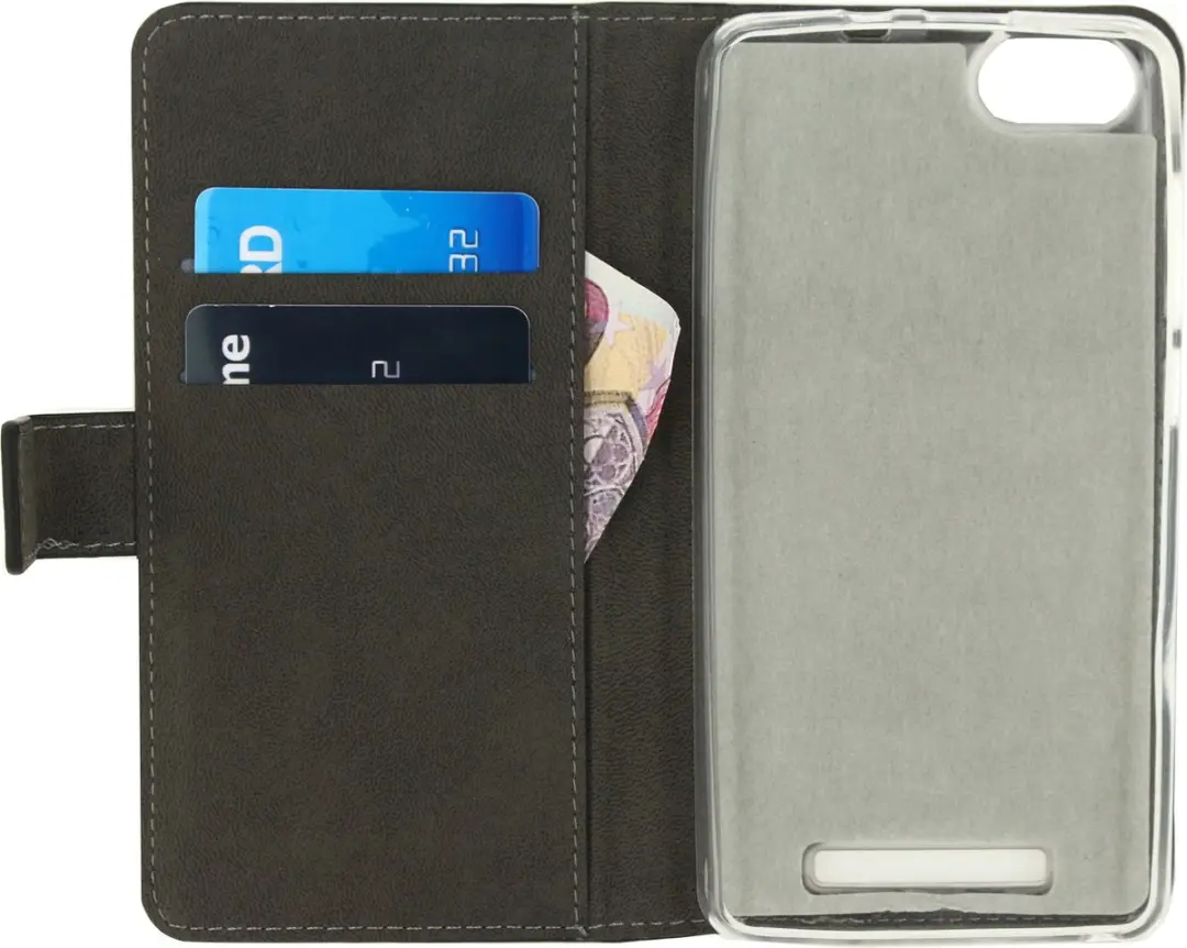 Mobilize Classic Gelly Wallet Bookcase Wiko Lenny 3 - Zwart