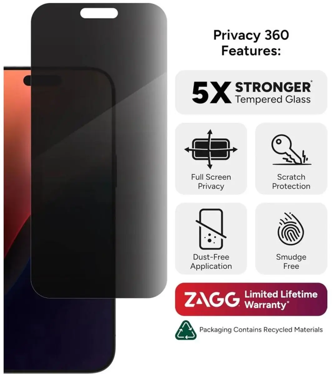 ZAGG InvisibleShield Glass Elite 200114877 - iPhone 16 Pro Max