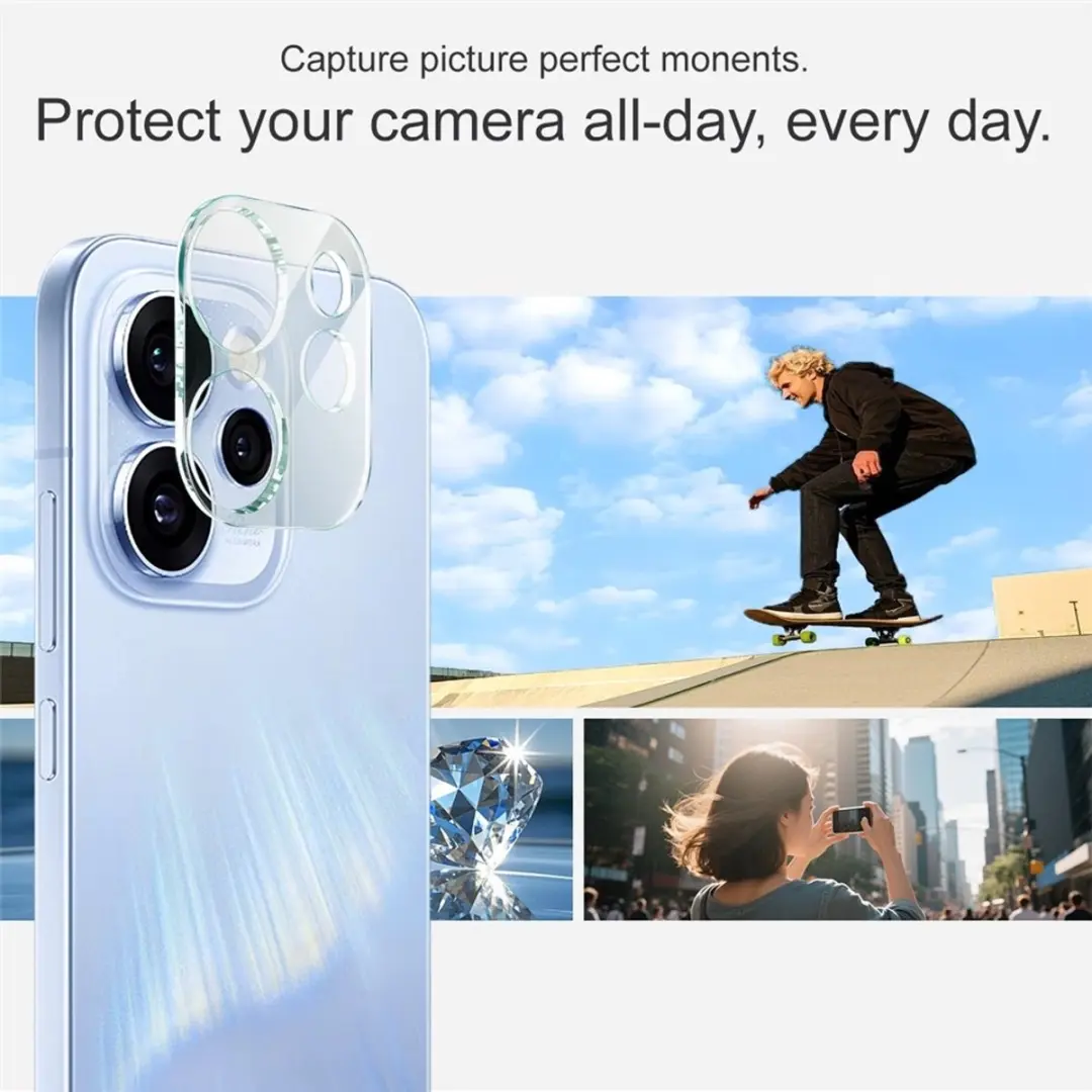 Imak 9H Tempered Glass Camera Lens Protector - OPPO Reno 15 Pro - Transparant