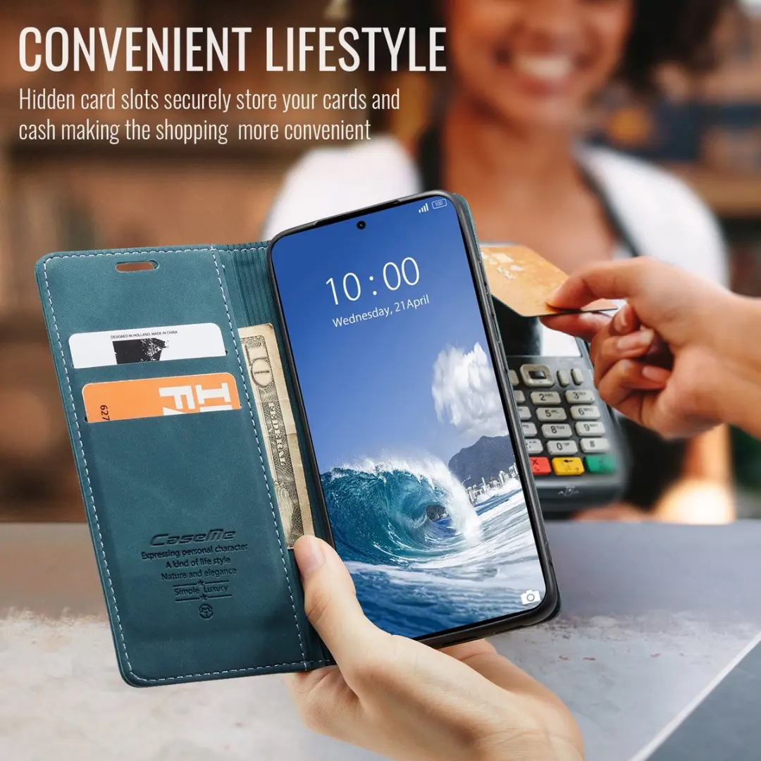 Caseme 013 Book Case Hoesje Xiaomi 15T - Blauw