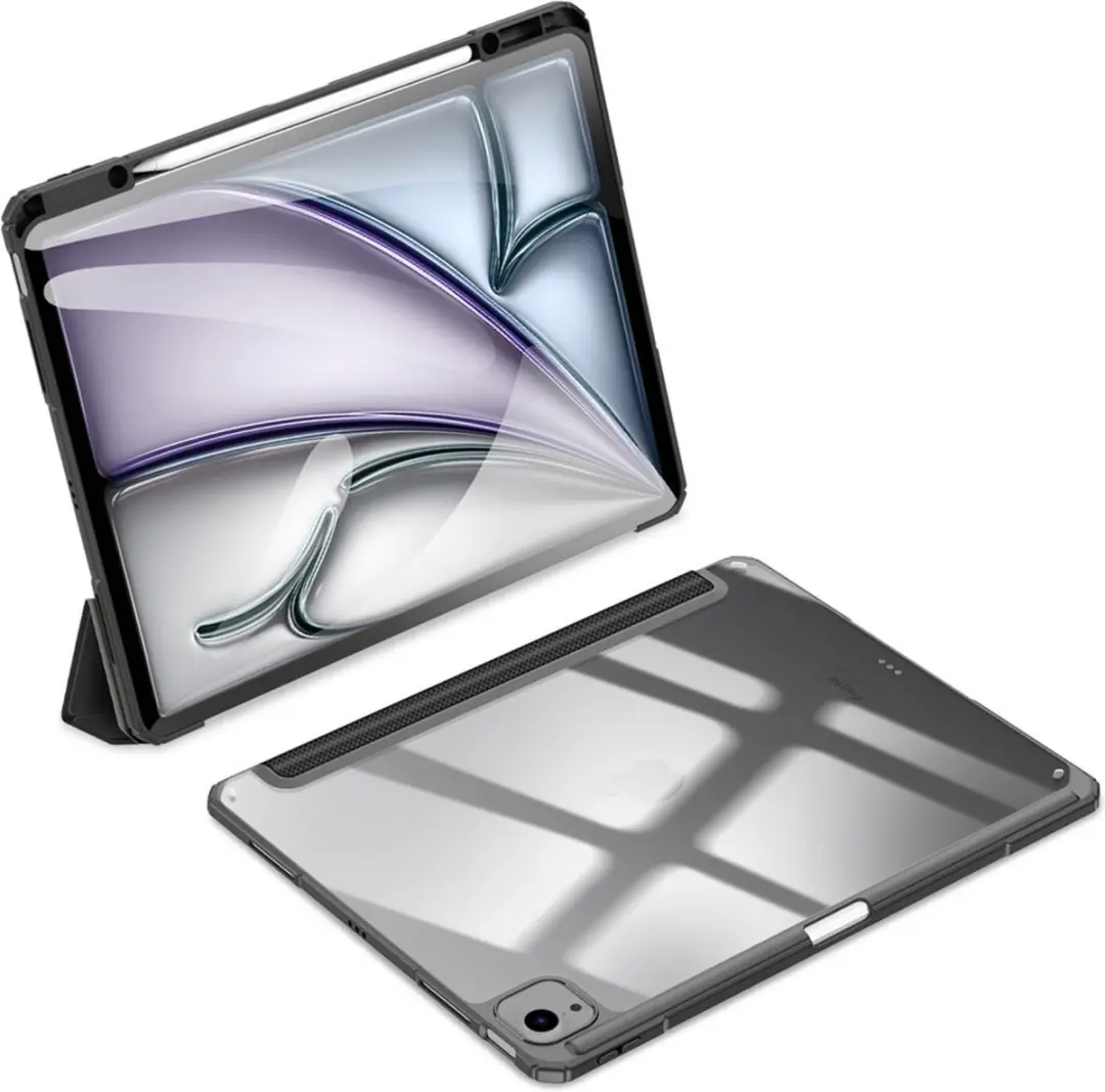 Dux Ducis Tablethoes iPad Air 13 (2024/2025) - Toby Tri-Fold Book Case - Zwart - afbeelding 6 van 6