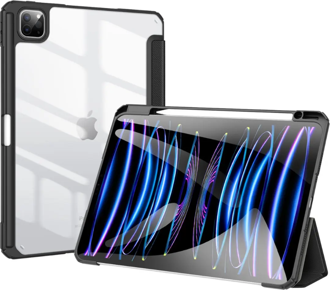 Dux Ducis Tablethoes iPad Air 13 (2024/2025) - Toby Tri-Fold Book Case - Zwart