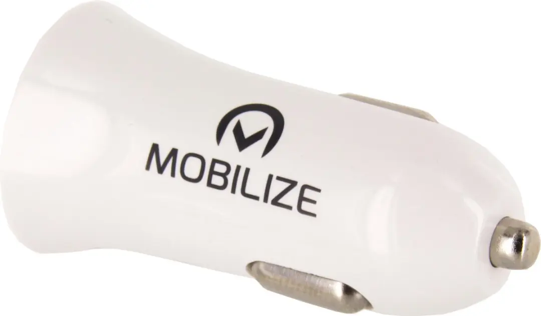Mobilize Dual USB Autolader 24W - Wit