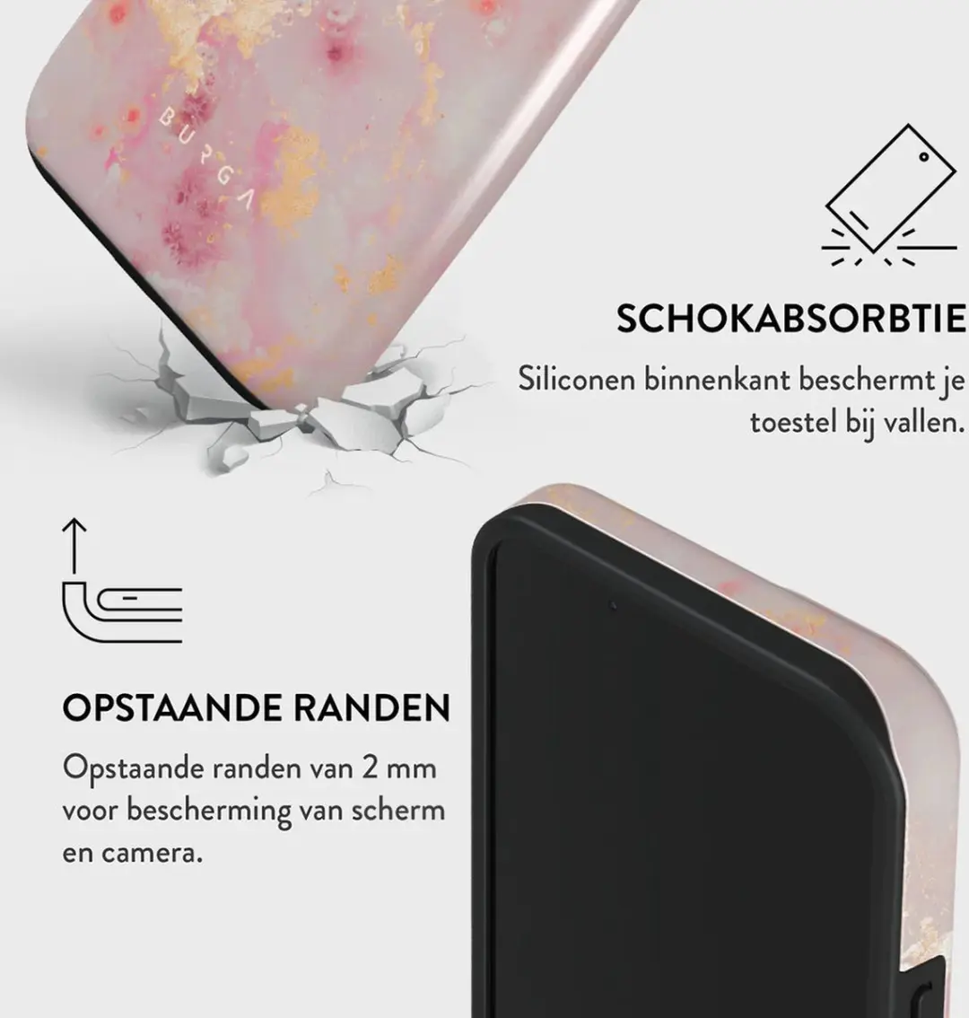 Burga Tough Case iPhone 16 Pro Max - Gouden Coral - ME_05_IP16PROMAX_TH