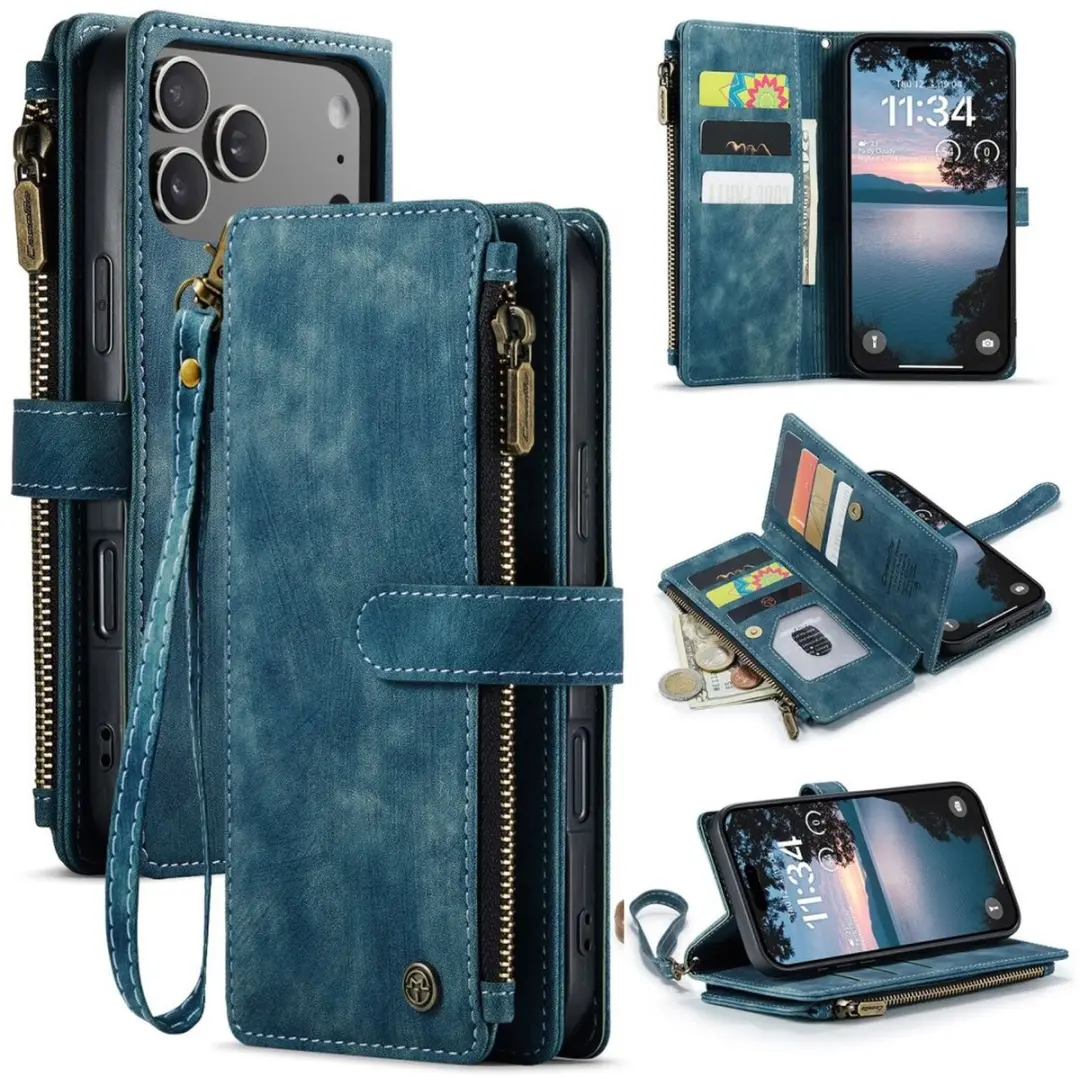 CaseMe C30 Hoesje iPhone 17 Pro Max - Blauw
