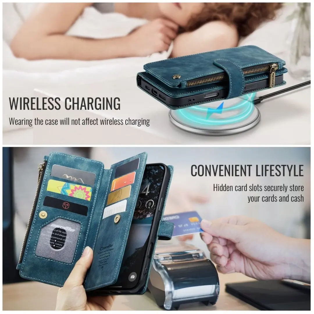 CaseMe C30 Hoesje iPhone 17 Pro Max - Blauw