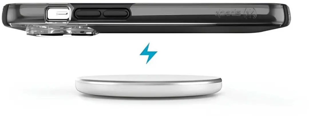 Speck Presidio Perfect Clear iPhone 14 Pro Max Hoesje - Zwart Transparant
