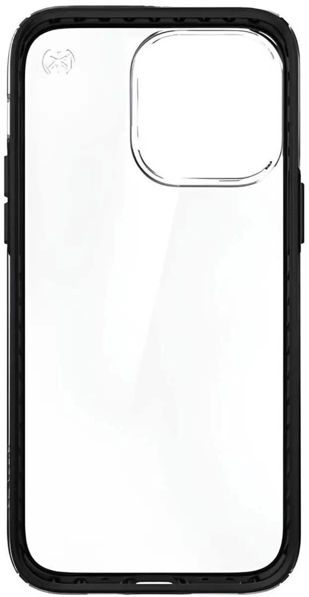 Speck Presidio Perfect Clear iPhone 14 Pro Max Hoesje - Zwart Transparant