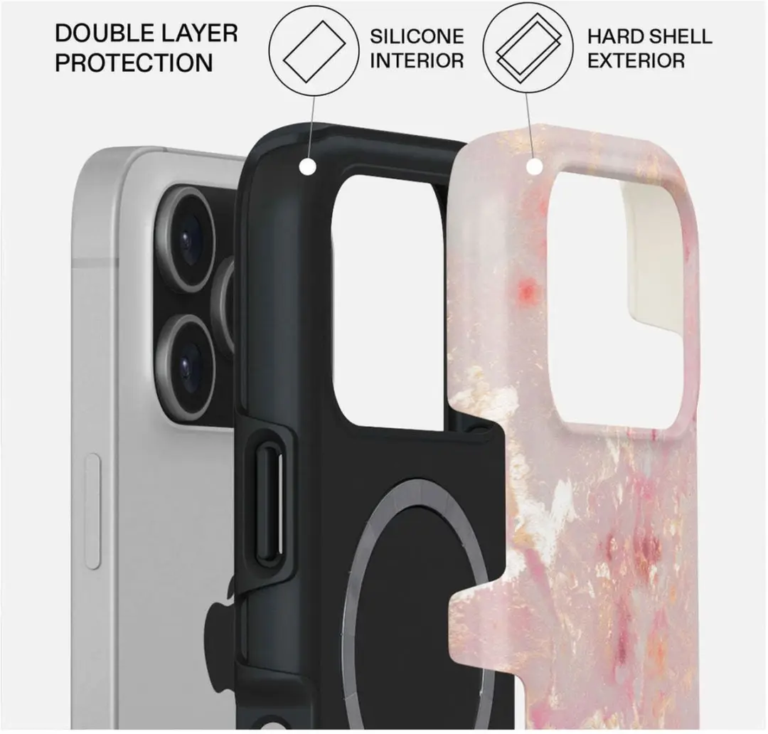 Burga Tough MagSafe Hoesje iPhone 17 Pro - Gouden Coral