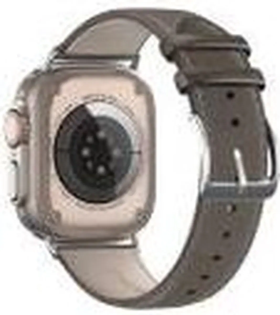 Dux Ducis YS Leren Bandje - Apple Watch 42-49mm Grijs
