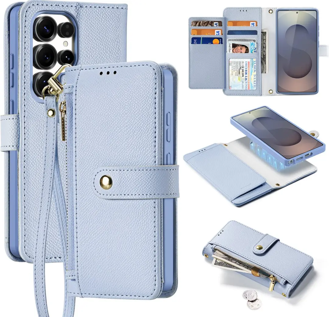 Dux Ducis Lawa Series Hoesje Samsung Galaxy S25 Edge - Licht Blauw
