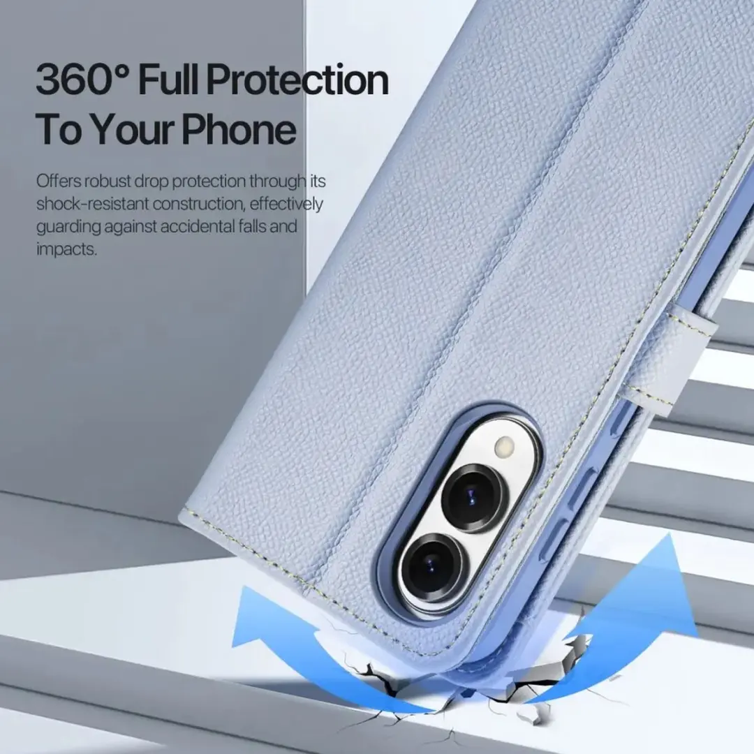 Dux Ducis Lawa Series Hoesje Samsung Galaxy S25 Edge - Licht Blauw