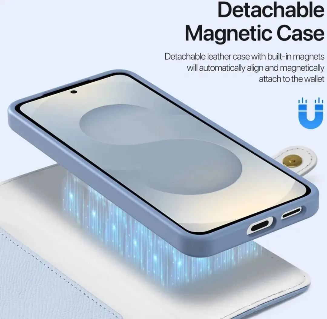 Dux Ducis Lawa Series Hoesje Samsung Galaxy S25 Edge - Licht Blauw