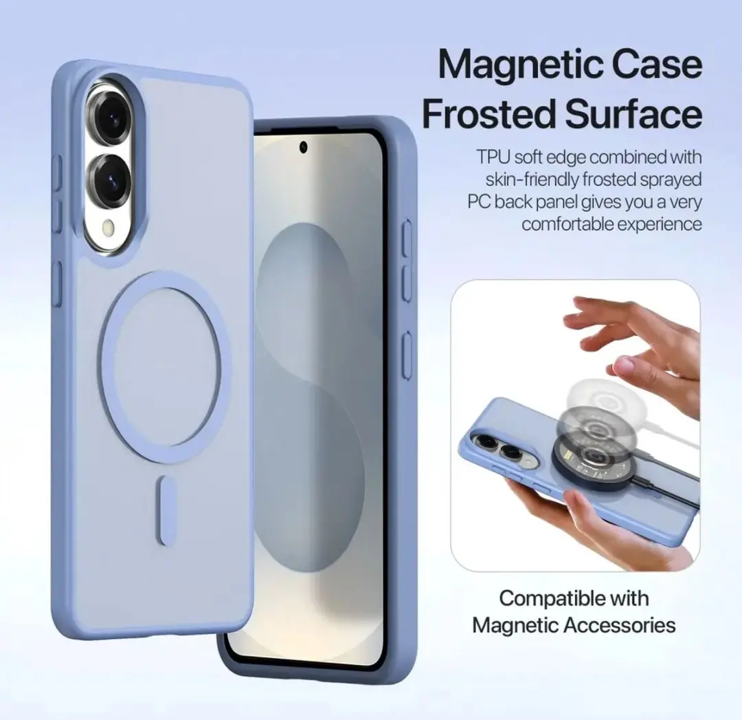 Dux Ducis Lawa Series Hoesje Samsung Galaxy S25 Edge - Licht Blauw