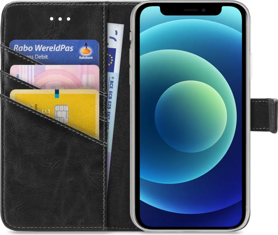 My Style MSFWLT1187 Telefoonhoesje iPhone 12 Mini - Zwart - afbeelding 6 van 6